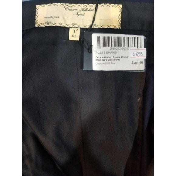 Cesare Attolini Blue Dress Pants Size 46 New With Tags. - Picture 5 of 5